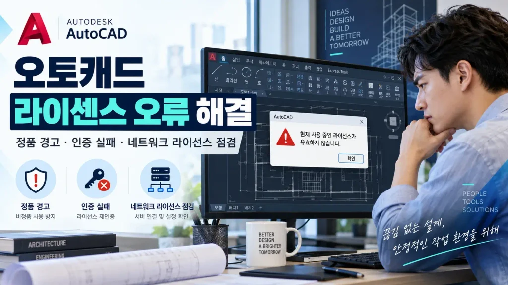 오토캐드 정품 인증 실패 해결|TLS 1.2·127.0.0.1·한글계정 오류 1 오토캐드 정품 라이선스 인증 오류 해결 방법 TLS 1.2 로컬호스트 계정 및 네트워크 점검