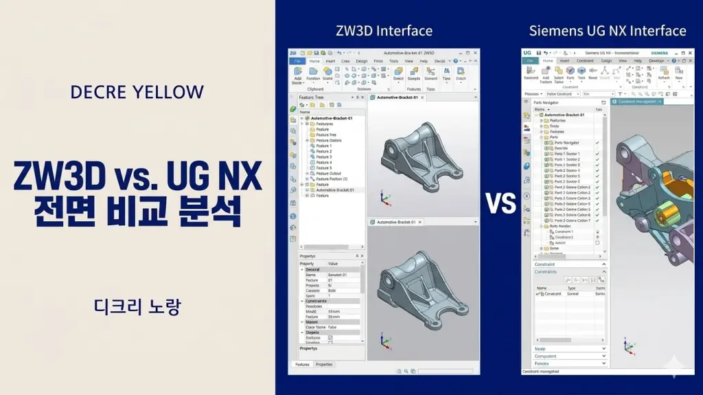 ZD3D와 지멘스 UG NX 도입 기능비교 뭐가 더 좋을까? 1 ZD3D와 지멘스 UG NX 도입 기능비교 뭐가 더 좋을까
