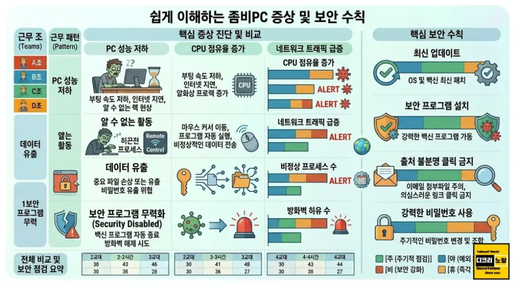 좀비PC 의심 증상과 치료방법 스팸메일 악성코드 멀웨어 종류별 정리 1 좀비PC 증상