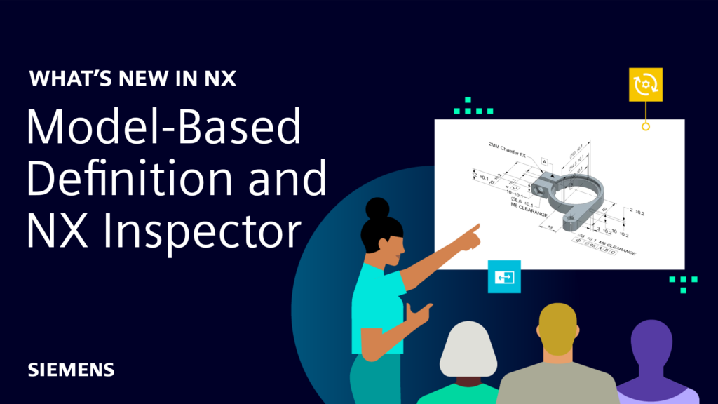 DMSC MBC 1.0과 NX PMI 검사연계|Persistent Identification으로 설계특성·CMM 판정 추적하기 1 NX Inspector Characteristics Navigator에서 PMI 제품특성의 ID 유형 공차 참조 형상을 확인하는 화면