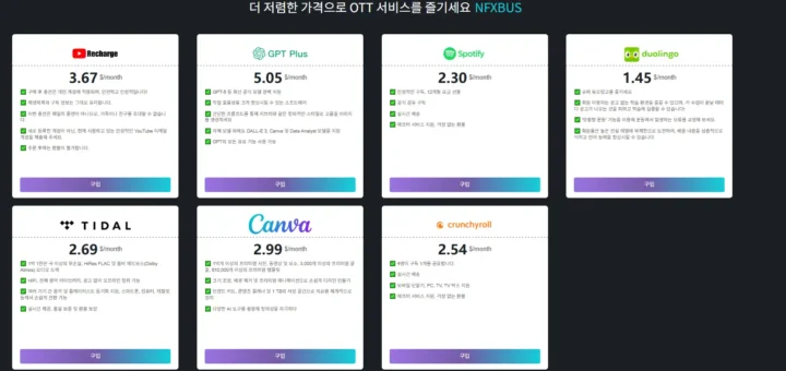 NFXBUS 사용 후기 – 넷플릭스 유튜브 ChatGPT 저렴하고 합법적으로 즐기는 법