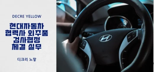 15 현대자동차 협력사 외주품 검사협정 체결 실무