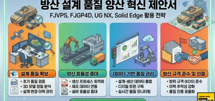방산 설계 품질 양산 혁신 제안서 FJVPS FJGP4D UG NX Solid Edge 활용 전략