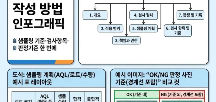 출하검사 기준서 작성 요령 2