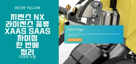 지멘스 NX 라이센스 종류 XaaS SaaS 차이점 한 번에 정리