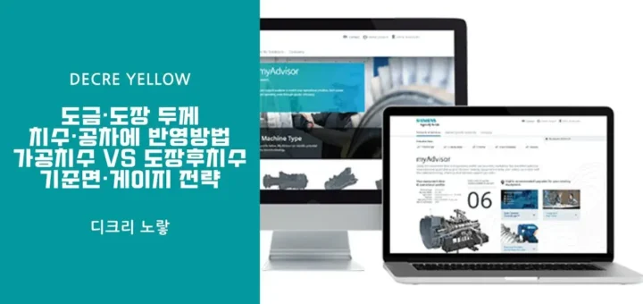 도금·도장 두께 치수·공차에 반영방법 가공치수 vs 도장후치수 기준면·게이지 전략