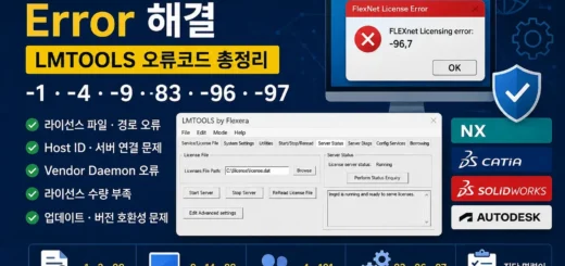 FlexNet License Error 해결｜LMTOOLS 1· 4· 9· 83· 96· 97 오류코드 총정리